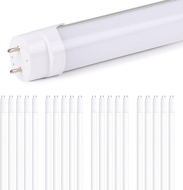 T8 LED 4FT Type A+B Light Bulbs 18W, 2300LM, G13 Base,Plug and Play or Ballast Bypass,T8 T10 T12 Fluorescent