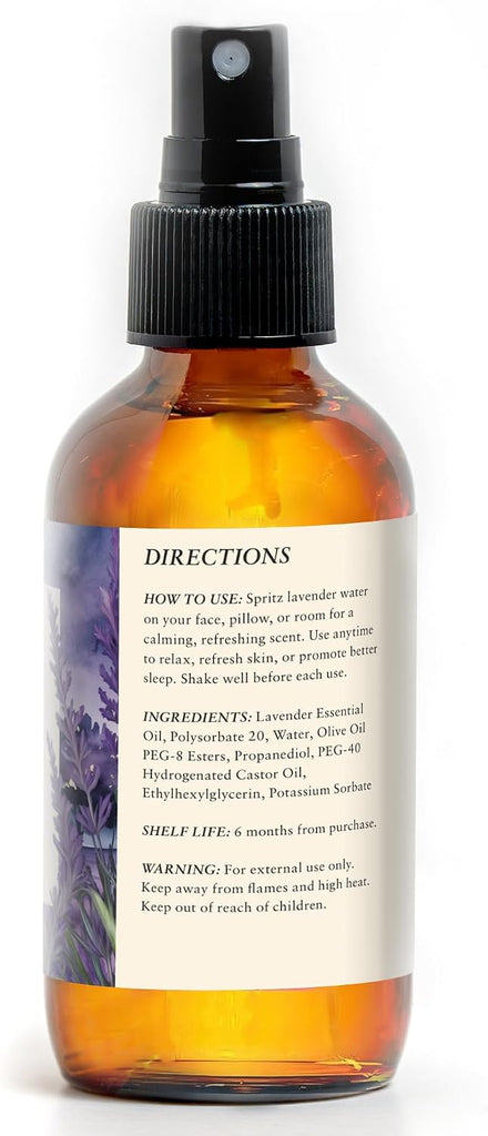 Lavender Spray for Sleep - Soothing Pillow Mist for Deep Relaxation, Stress Relief, and Restful Nights - Calming - Set of 4
