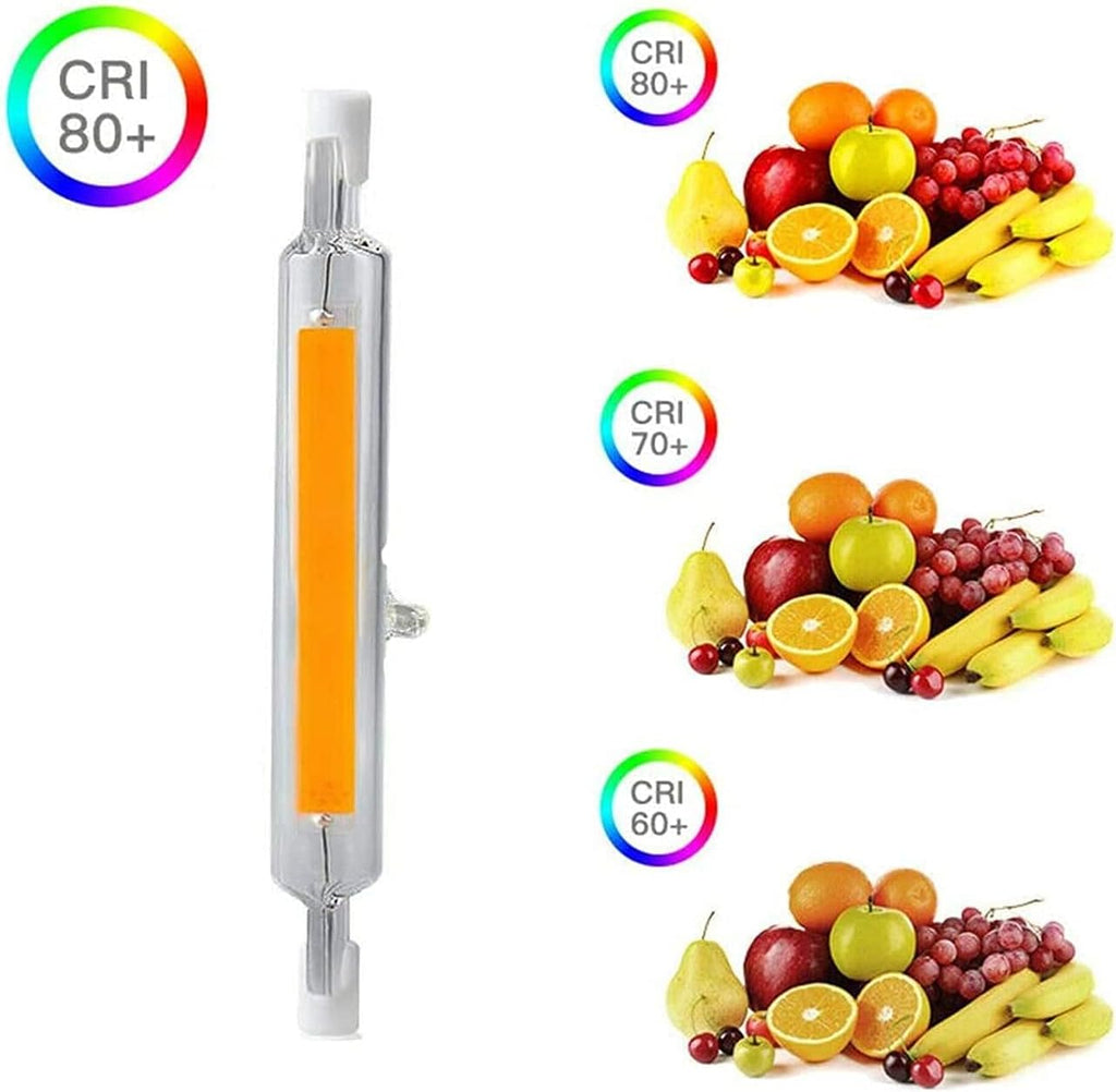 189mm 20W R7S LED Bulbs LED COB Light 100W Halogen Equivalent 189mm R7S LED J T-ype t3 120V Dimmable Double Ended