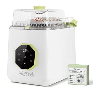 Baby Bottle Washer,4-in-1 Auto Wash Dry Store -White