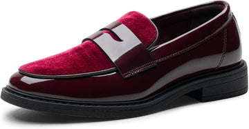 Boys Dress Shoes Tuxedo Patent Classic Velvet Slip-on Kids Boys Loafers