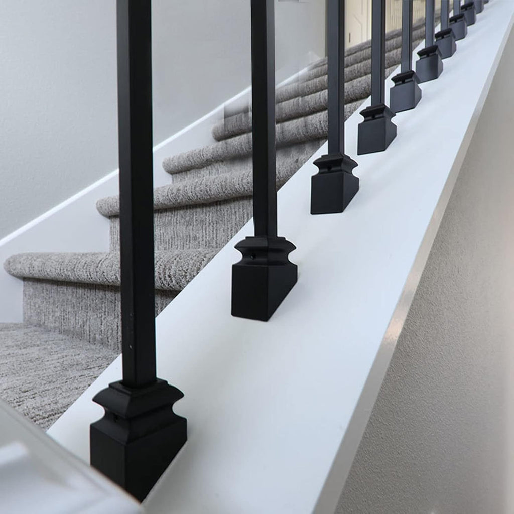 50-Pack Baluster Slant Shoes with Screws- Aluminum
