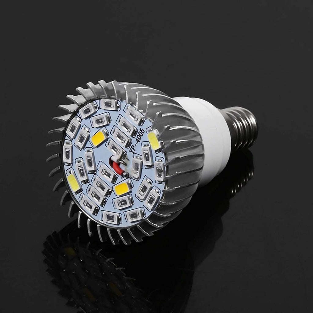 28W Full Spectrum LED Grow Light Bulbs for Plants 120 Wide Beam Angle E14/GU10 Base for Hydroponics Bonsai Garden