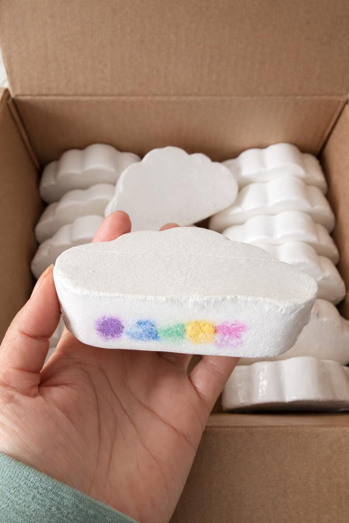Cloud Bath Bomb Bulk Gift Set - 12 Fizzy Bulk Bath Bombs for Everyday Bathing & Relaxation, Elegant Spa-Inspired Bath