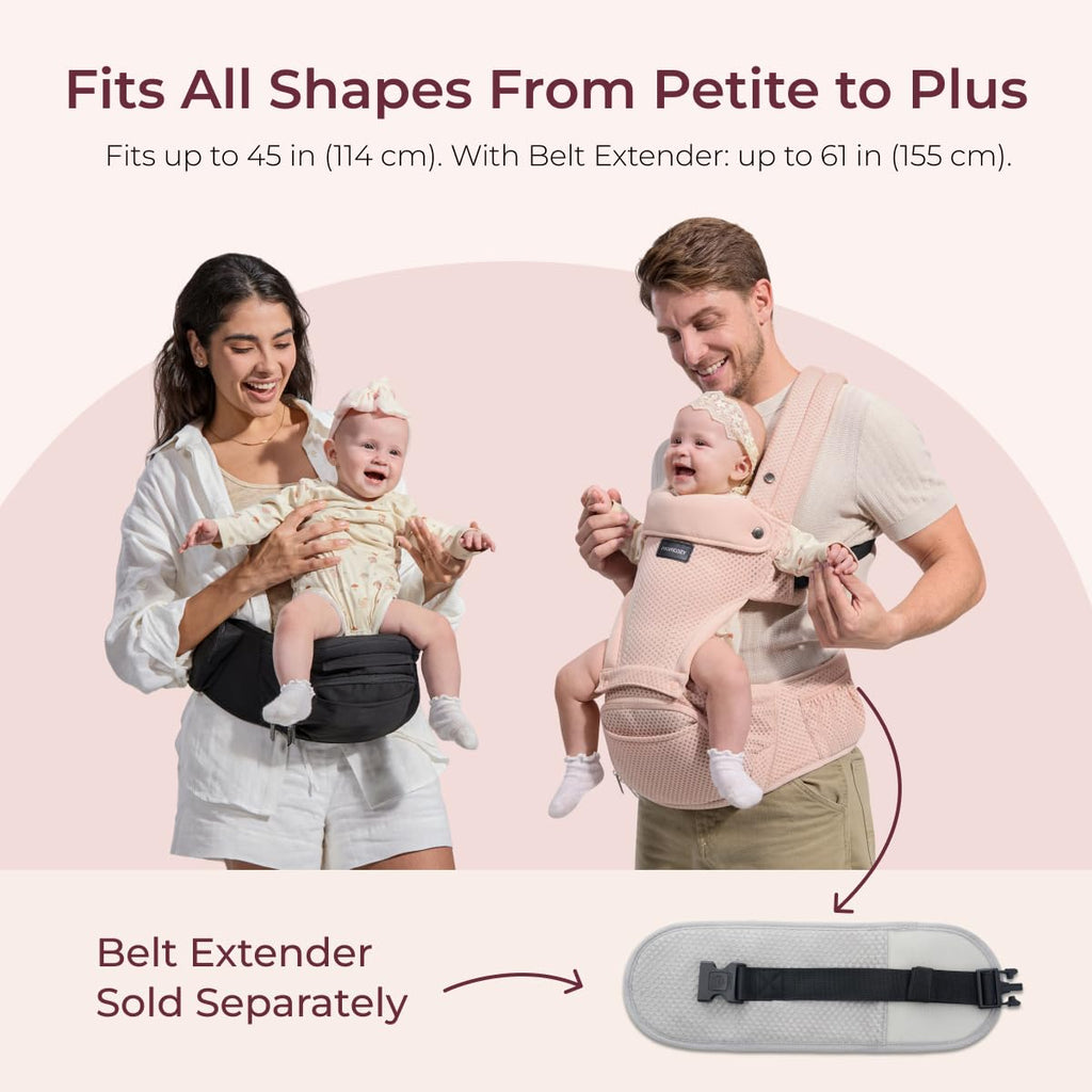 Baby Carrier with Hip Seat, in-1 Detachable Hands-Free Carrier for Long Walks, Forward-Facing Carry 7-44lbs