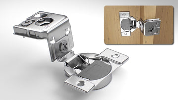 4-Pack, 1-1/4 inch Overlay Soft Closing Face Frame Cabinet Hinges, 105 Degree 6-Ways 3-Cam Adjustment Concealed Kitchen