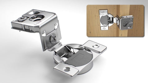 4-Pack, 1-1/4 inch Overlay Soft Closing Face Frame Cabinet Hinges, 105 Degree 6-Ways 3-Cam Adjustment Concealed Kitchen