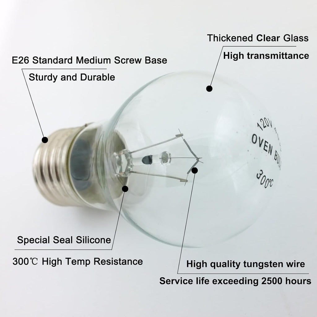 Appliance Oven Light Bulb 40W A15 E26 Lava Lamp Bulb,4 Pack