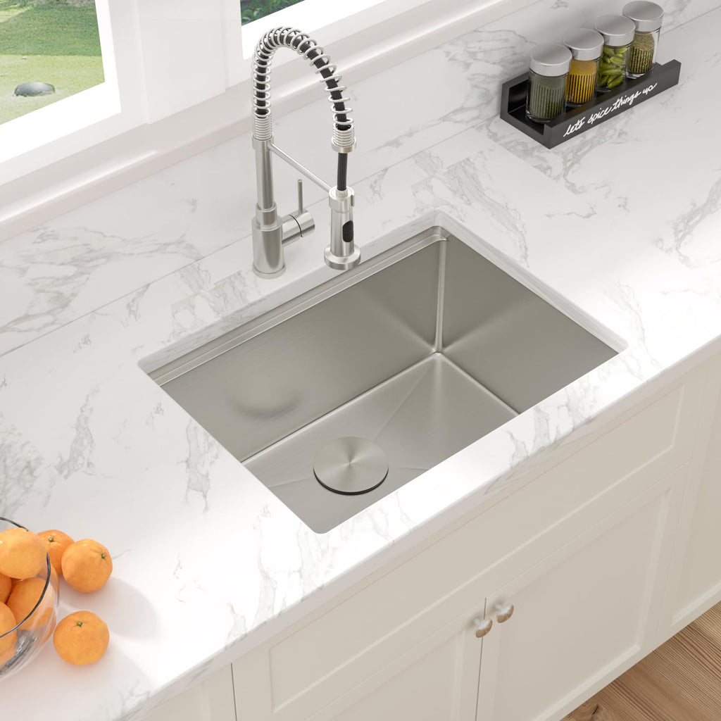 25 Inch Kitchen Sink Undermount 25"x19" Workstation Stainless Steel