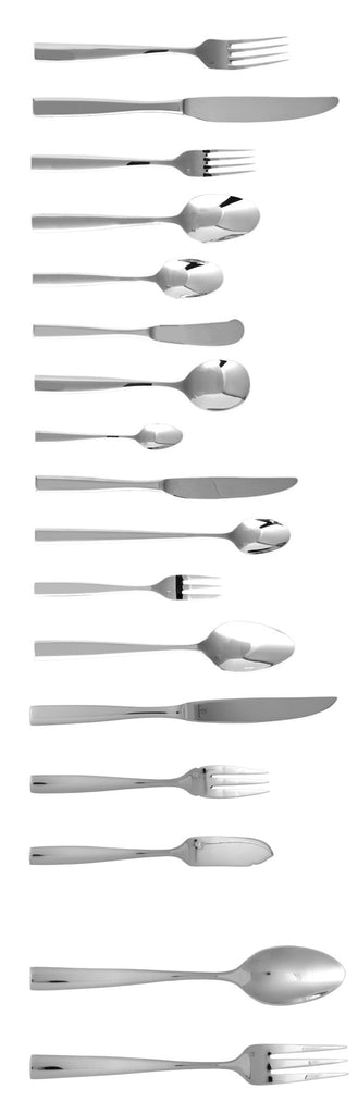 Lucca 18/10 Stainless Steel Flatware, 5 Piece Place Setting, Service for 1