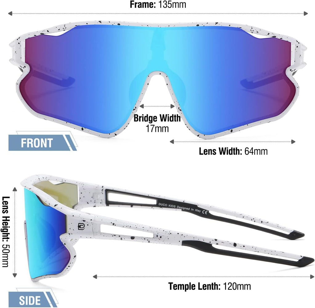 Kids Polarized Sports Baseball Sunglasses -, UV Protection