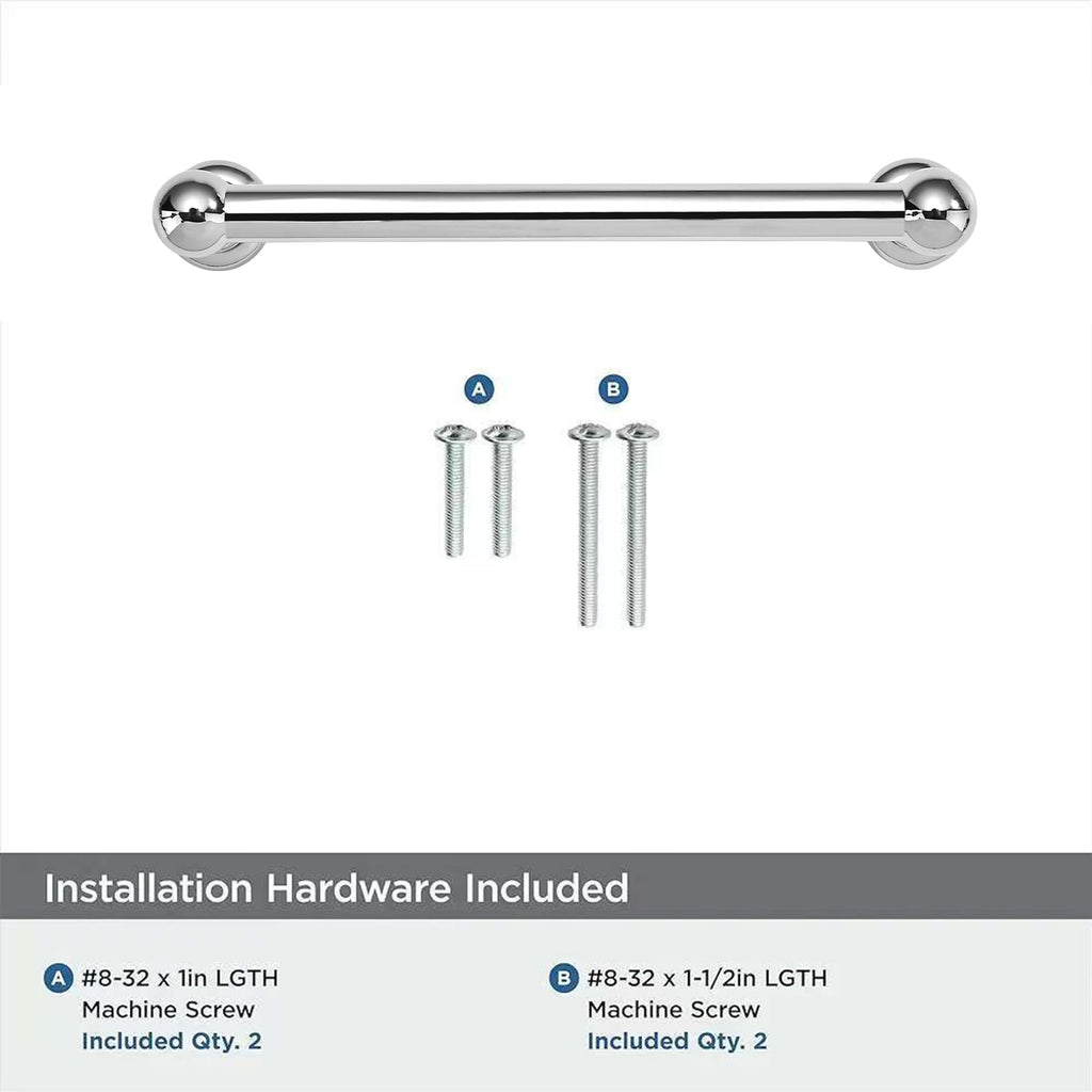 10 Pack 5 inch(128mm) Hole Center Vibrant Polished Chrome Cabinet Pulls Solid Heavy-Duty Kitchen Cabinet Hardware for