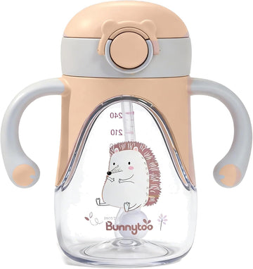 Weighted Straw Sippy Cup, 8 oz Tritan Toddler Cup with Handles