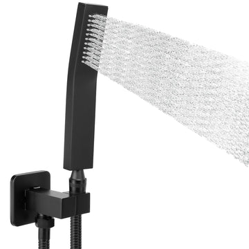 HandHeld Shower Head, Luxury High Pressure Shower Kit with Wall Connector and Hose Set, Showering System Contemporary