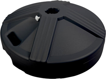 Durable 50 Pound Fillable Umbrella Base Designed to be Used with a Patio Table - Black