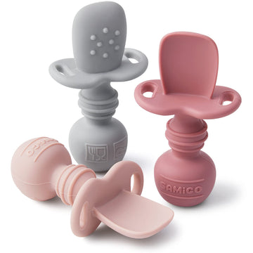 Silicone Baby Spoons Self Feeding 6 Months, Infant Eating Utensils