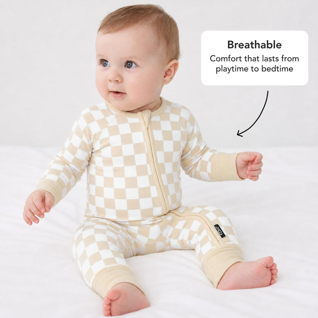 Onesie Pajamas, Viscose from Bamboo, & Sleepers