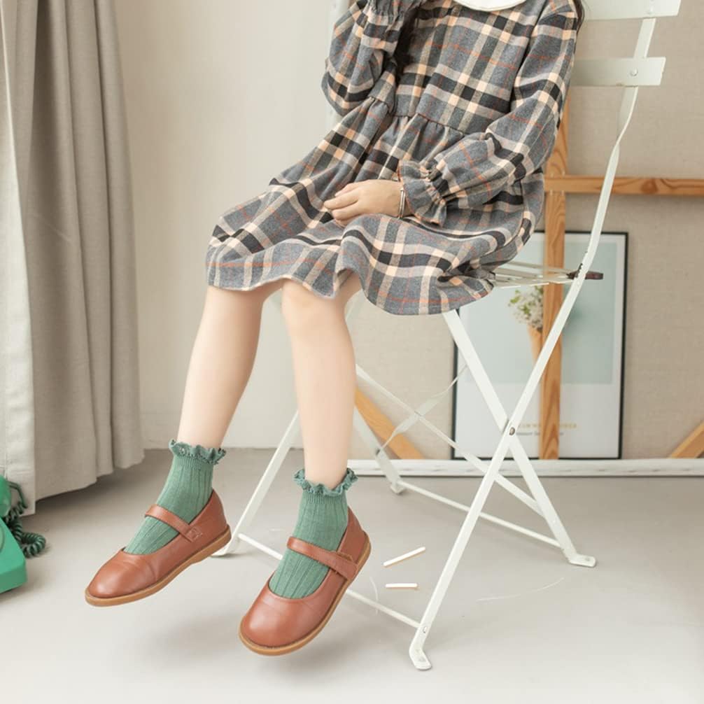 Girls Vintage Ruffle Dress Socks Toddler Girl Boot Socks
