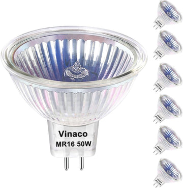 MR16 Halogen Bulb 50W 12V GU5.3 Base 2800K for Track Lights