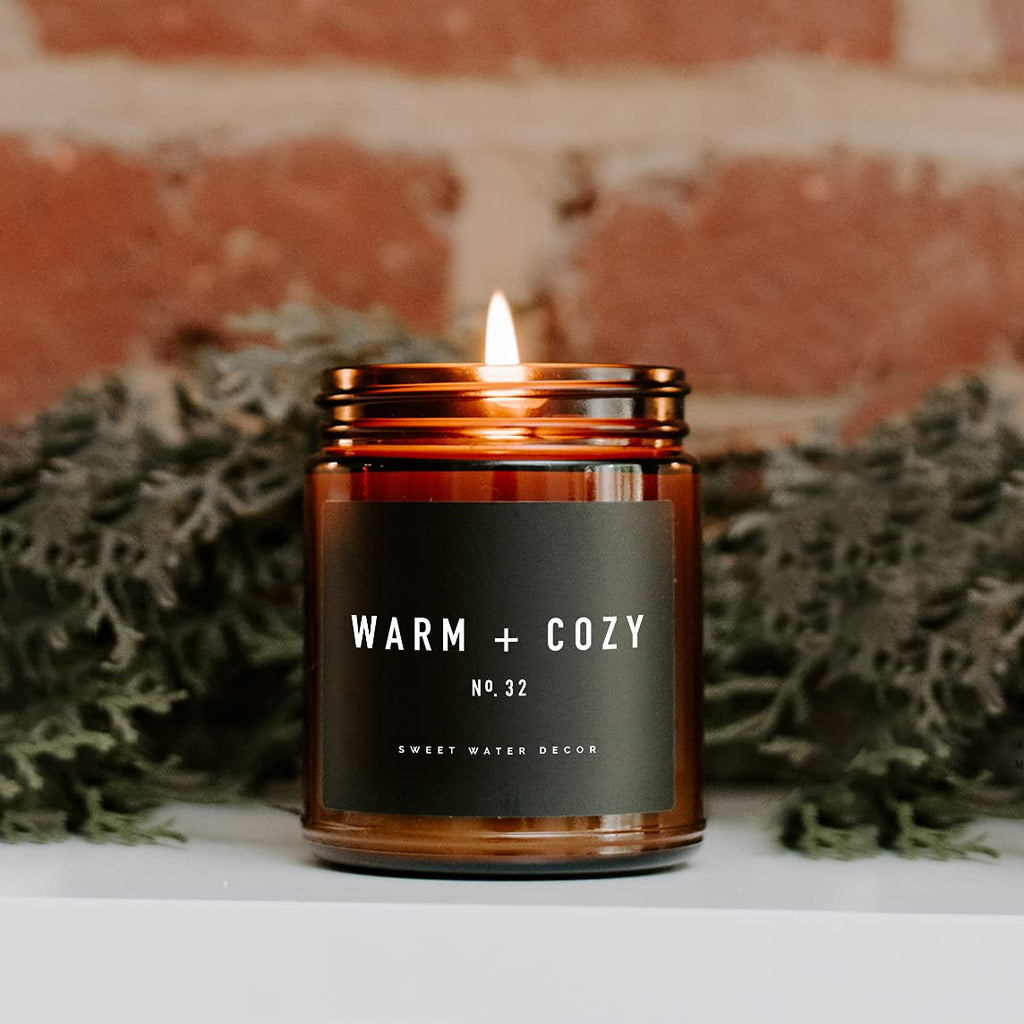 Warm and Cozy Candle, Pine, Cinnamon & Fir Balsam Scent