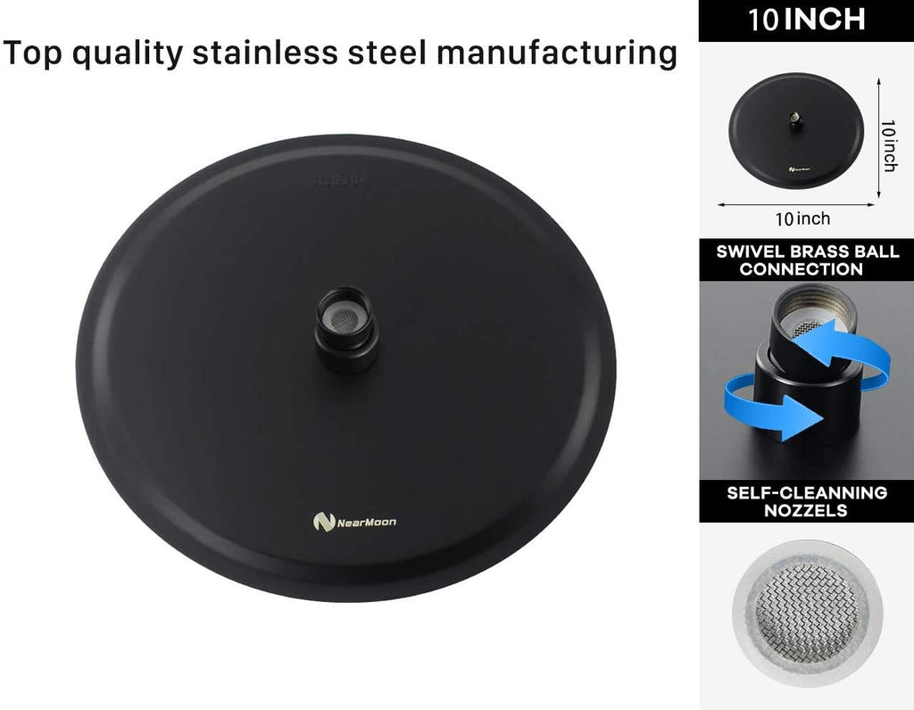 Rain Shower Head, Ultra-Thin Design-Pressure Boosting, Awesome Some Experience, High Flow Stainless Steel Rainfall