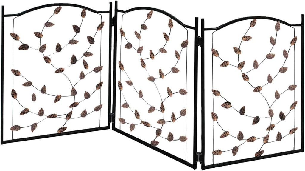 Leaf Design Metal Pet Gate
