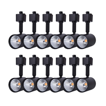12 Pack H Type LED Track Lighting Heads 6.5W 4000K Neutral White