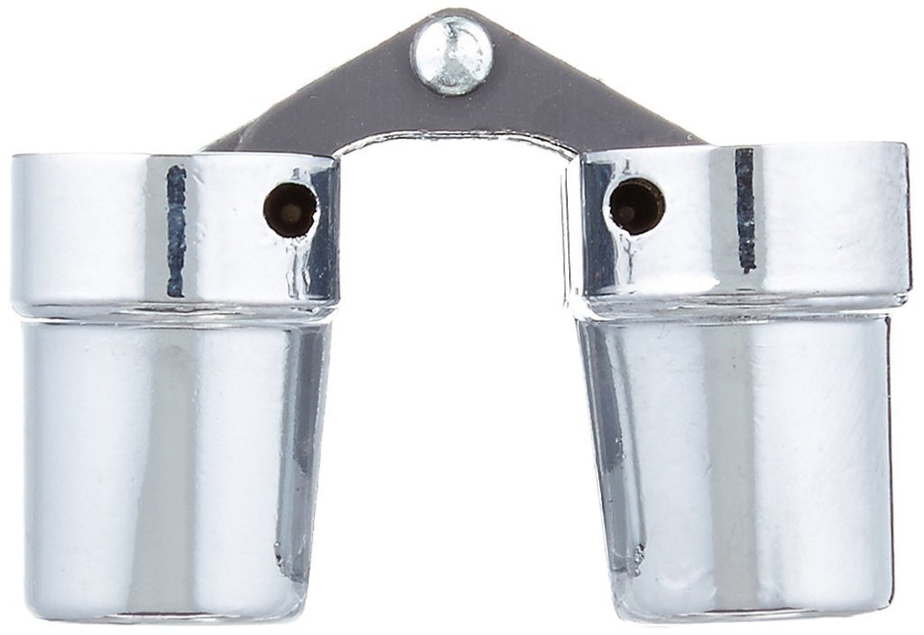 204 Zinc Invisible Hinge with Holes for Wood or Metal Applications, Mortise Mounting, Bright Chrome Exterior