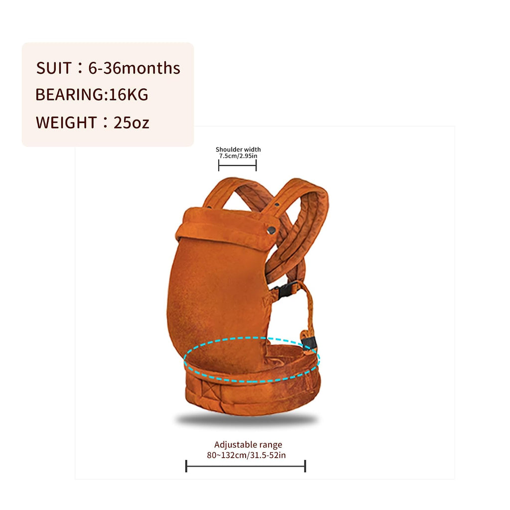 Carrier for Newborn to Toddler, Ergonomic Backpack Design, Front and Back Facing Options, Orange