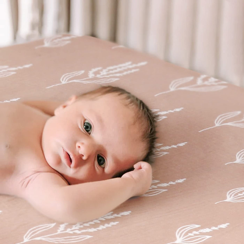 100% Cotton Muslin Crib Sheet 2 Pack - Breathable & Ultra-Soft Fitted Crib Sheets for Standard Baby & Toddler