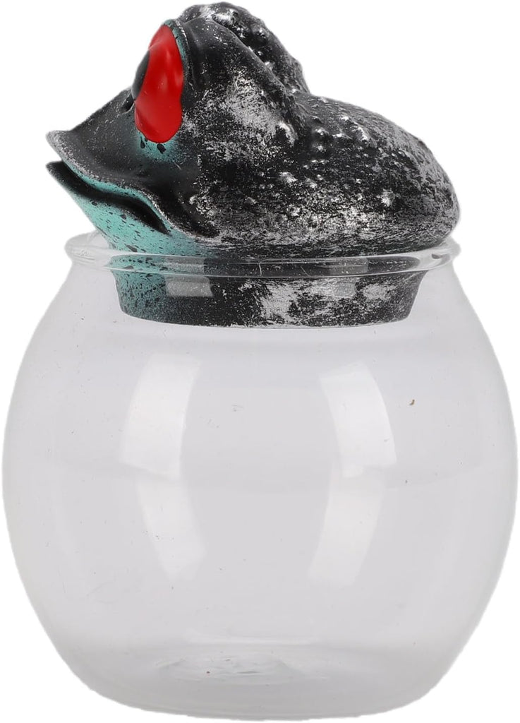 Apothecary Jar Handcrafted Vintage Glass Storage Container with Lid for Tea Spices Condiments, Wide Mouth Sealed Food