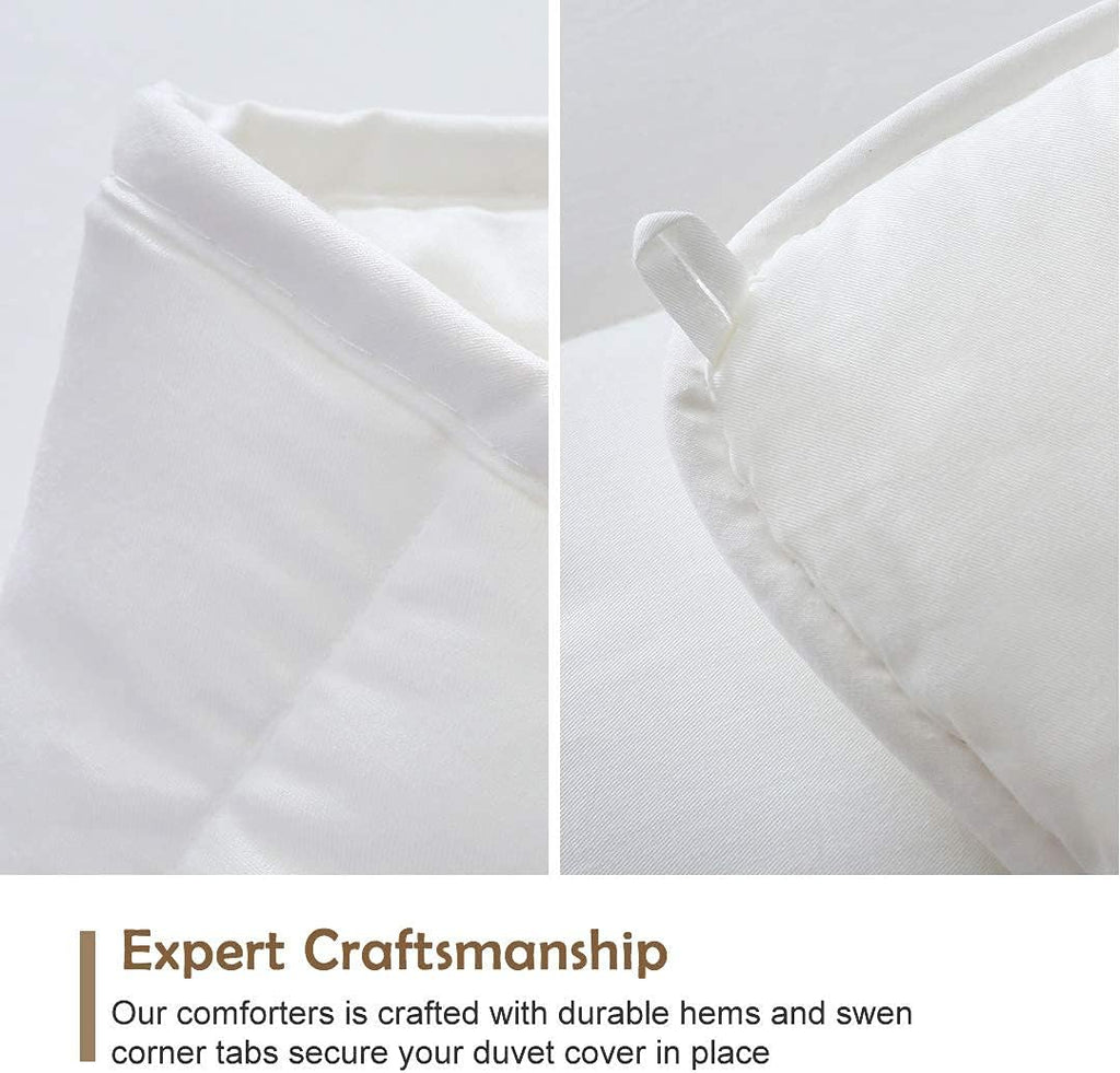 100% Cotton Lightweight Down Alternative Comforter, Queen (88x88)