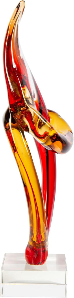 AS13078 Paglia Art Glass Sculpture, 17.5" Tall