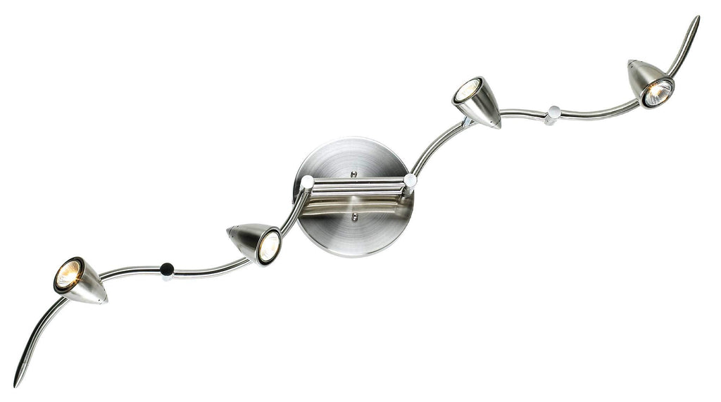 Axel Adjustable Swing Arm 4-Light Fixture LED 49" Wide Track Light Fixture