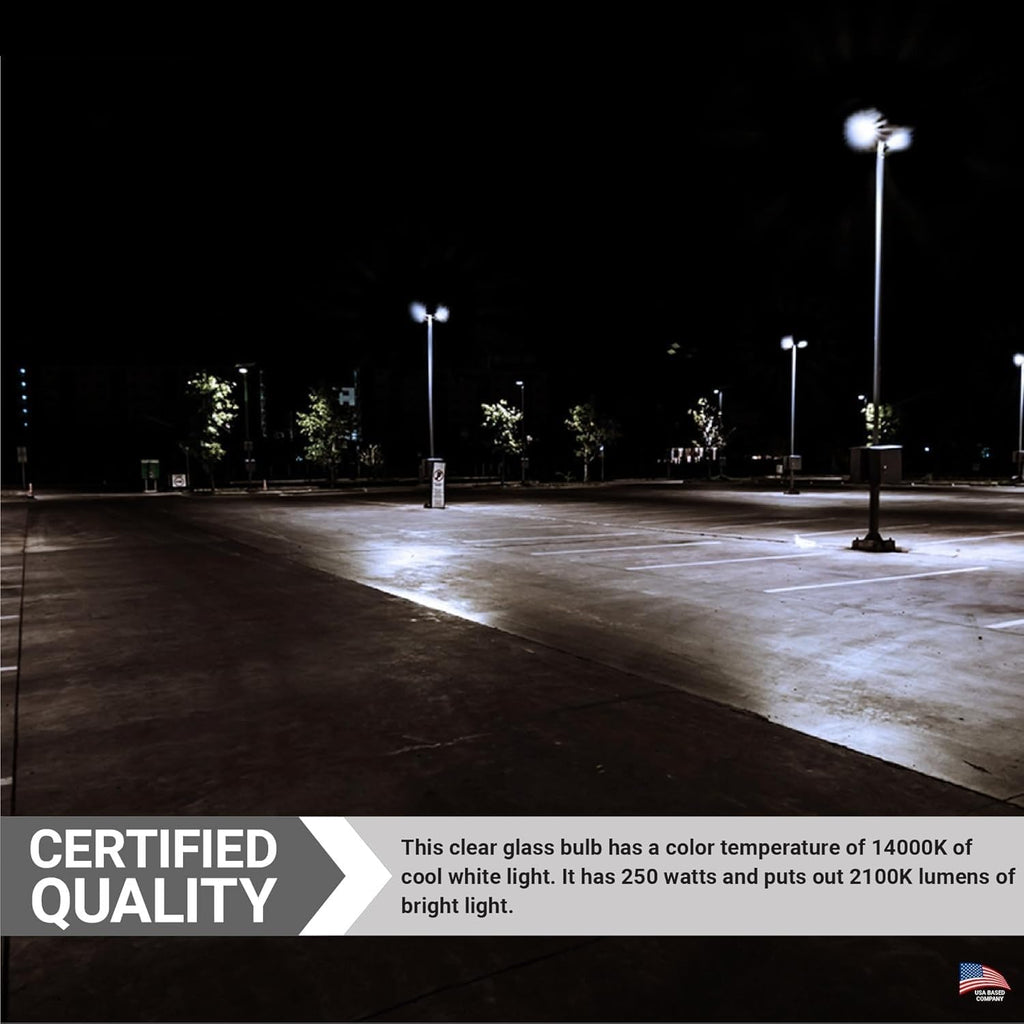M58 Metal Halide MH250 Lamp 250W E39 Mogul Base 21000 Lumens 4000K Cool White High Intensity Discharge HID Lamps