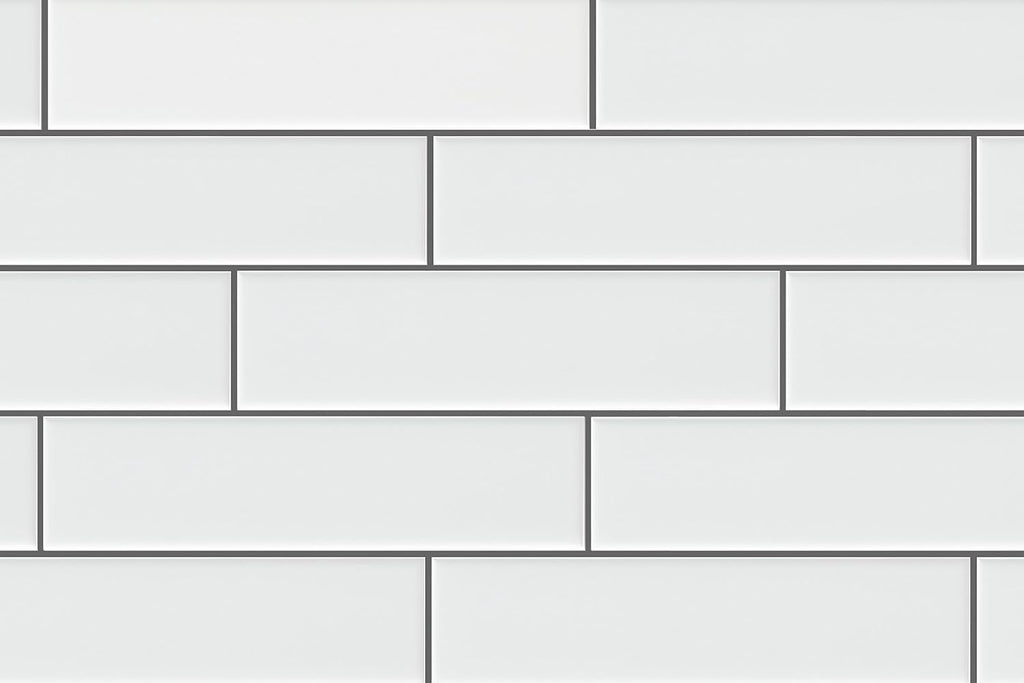 2" x 8" White Glossy Ceramic Subway Tile (Box Order of 60PCS)