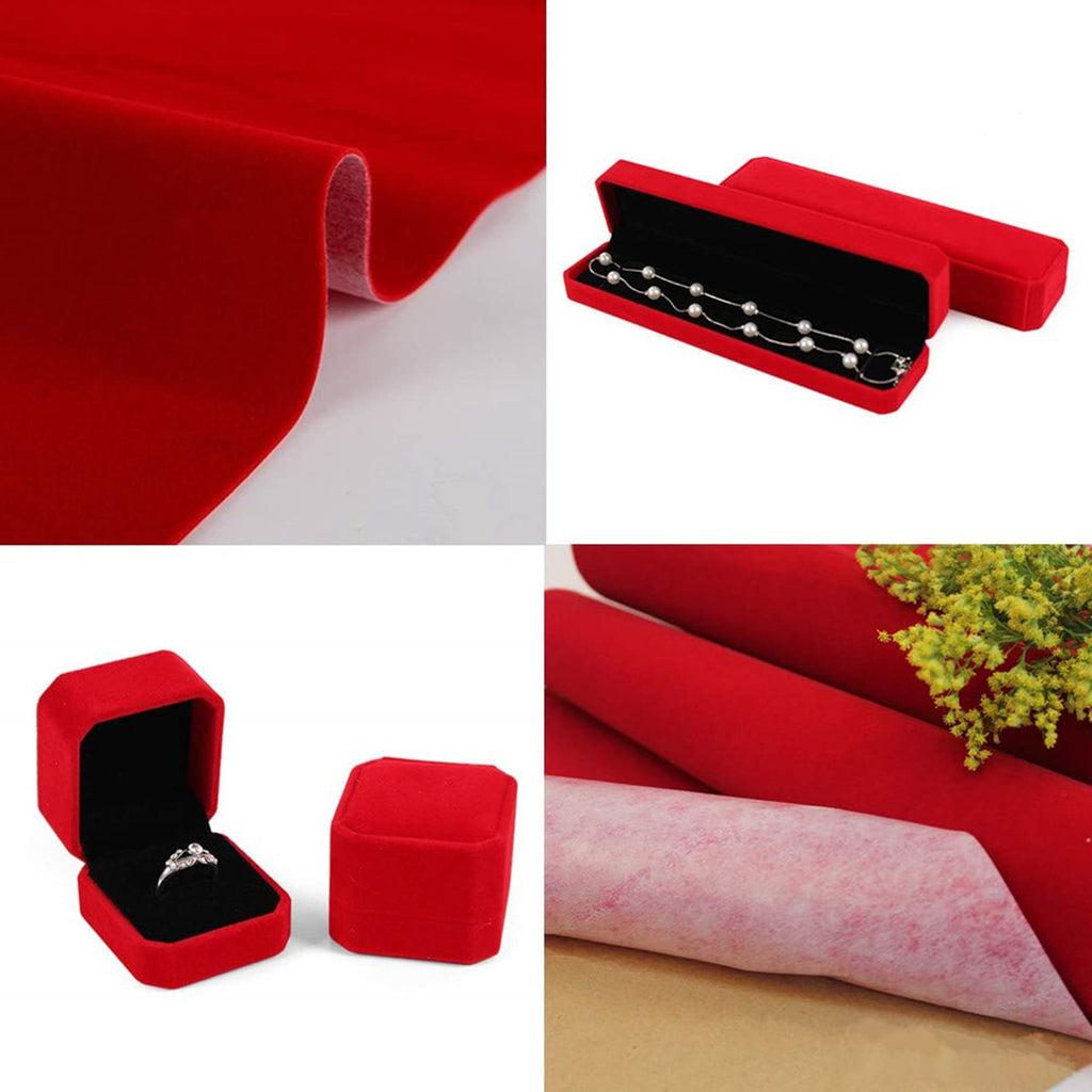 Self Adhesive Felt Fabric, Soft Velvet Drawer Liner, DIY Velvet Fabric for Art & Crafts, Jewelry Box Felt Liner