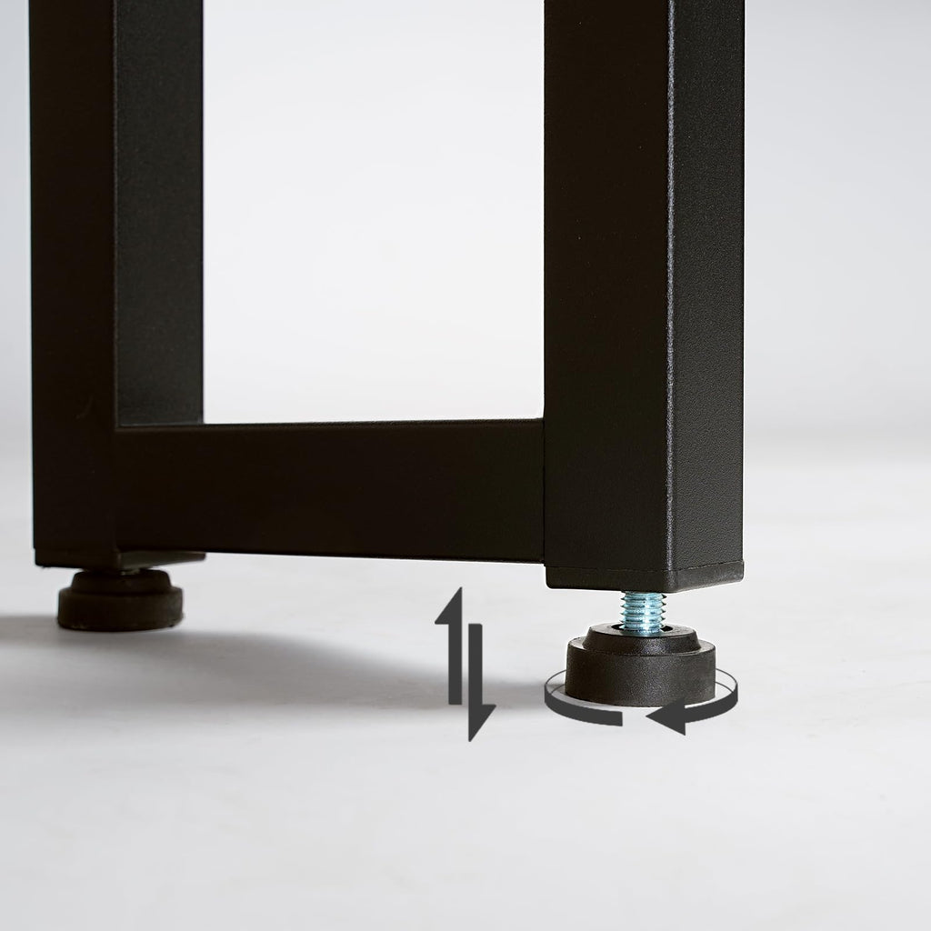 Headboard, Headboard with 2 Outlets and 4 USB Ports, Adjustable Height, Storage Rack, Sturdy and Stable