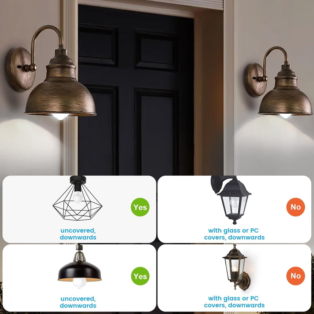 Motion Sensor Light Bulbs, 13W(100W Equivalent) Movement Activated Dusk to Dawn Sensor LED Bulb, A19 E26 5000K Cool