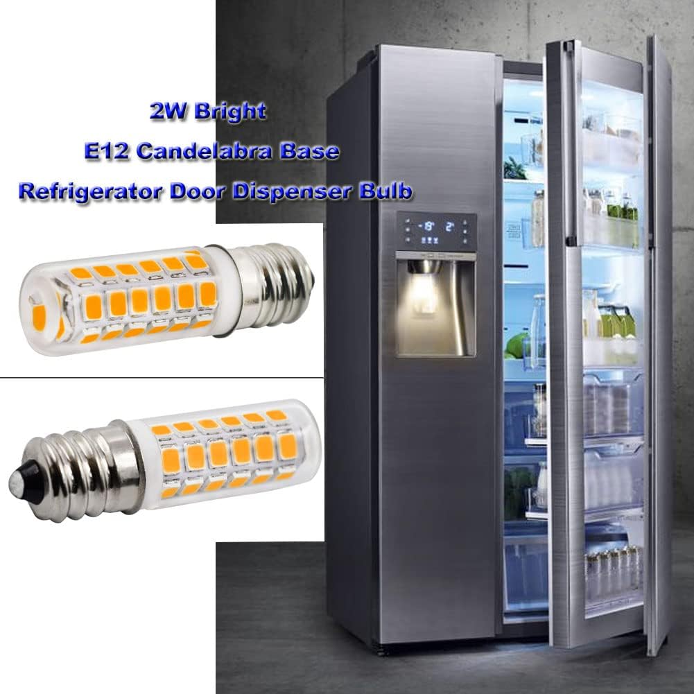 E12 Appliance Bulb 2W 3000K 10W-20W Equivalent