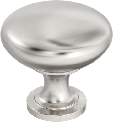 | Cabinet Knob | Satin Nickel | 1-1/4 inch (32 mm) Diameter | Edona | Drawer Knob | Cabinet Hardware (Pack of 10)