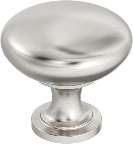 | Cabinet Knob | Satin Nickel | 1-1/4 inch (32 mm) Diameter | Edona | Drawer Knob | Cabinet Hardware (Pack of 10)