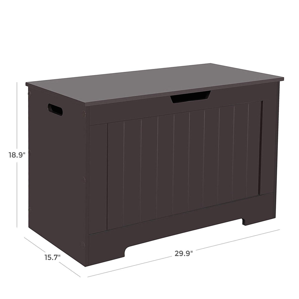 Storage Chest, 29.9 Inches Width Storage Bench, Entryway Bench with 2 Safety Hinges, Shoe Bench, Farmhouse Style