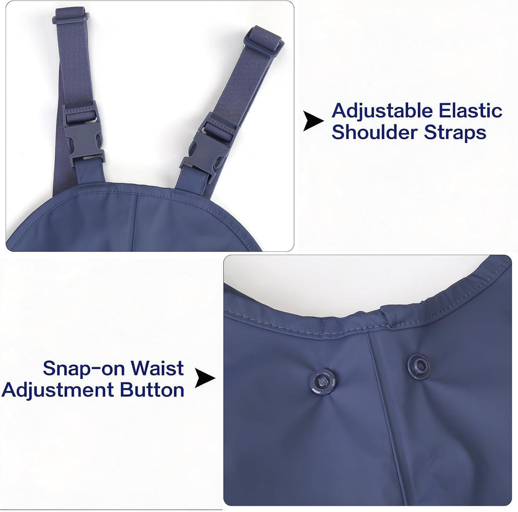 Rain Pants Kids, Toddler Boy Overalls Waterproof Bib Suspender Fishing Pant