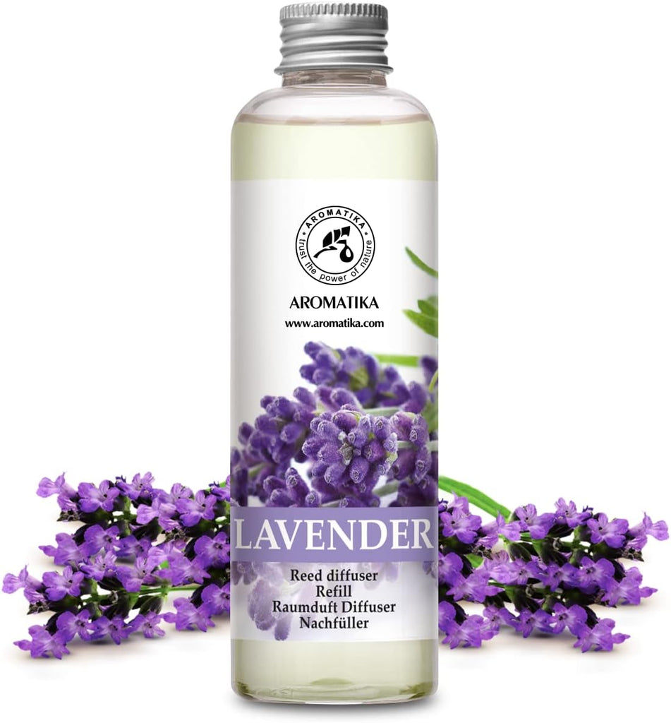 Lavender Reed Diffuser Refill 6.8 Fl Oz - Lavanda Refill - Room Fragrance Diffuser w/Natural Essential Lavender Oil