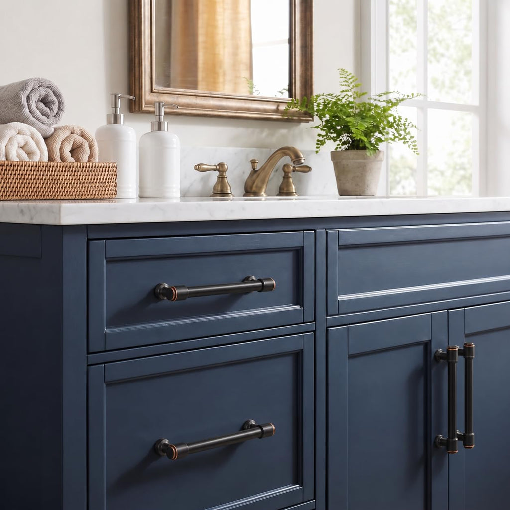 6 Pack 12 Inch(305mm) Oil Rubbed Bronze Cabinet Pulls Kitchen Cabinet Handles Extra Long Cabinet Pulls Kitchen