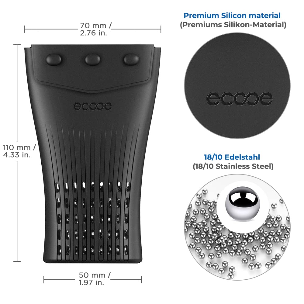 1200 PCS Decanter Cleaning Beads with Black Silicone Bag Reusable Stainless Steel Cleaning Balls, Metal Cleaning