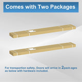 60 x 80 inch Mirrored Sliding Closet Doors for Bedrooms, Upgraded Shatterproof Sliding Mirror Interi