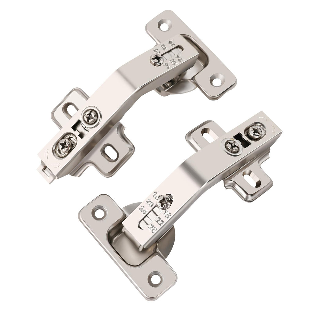 2 Pack 135° Lazy Susan Cabinet Hinge, Full Overlay Concealed Hinge for Corner Kitchen Cabinet Replacement