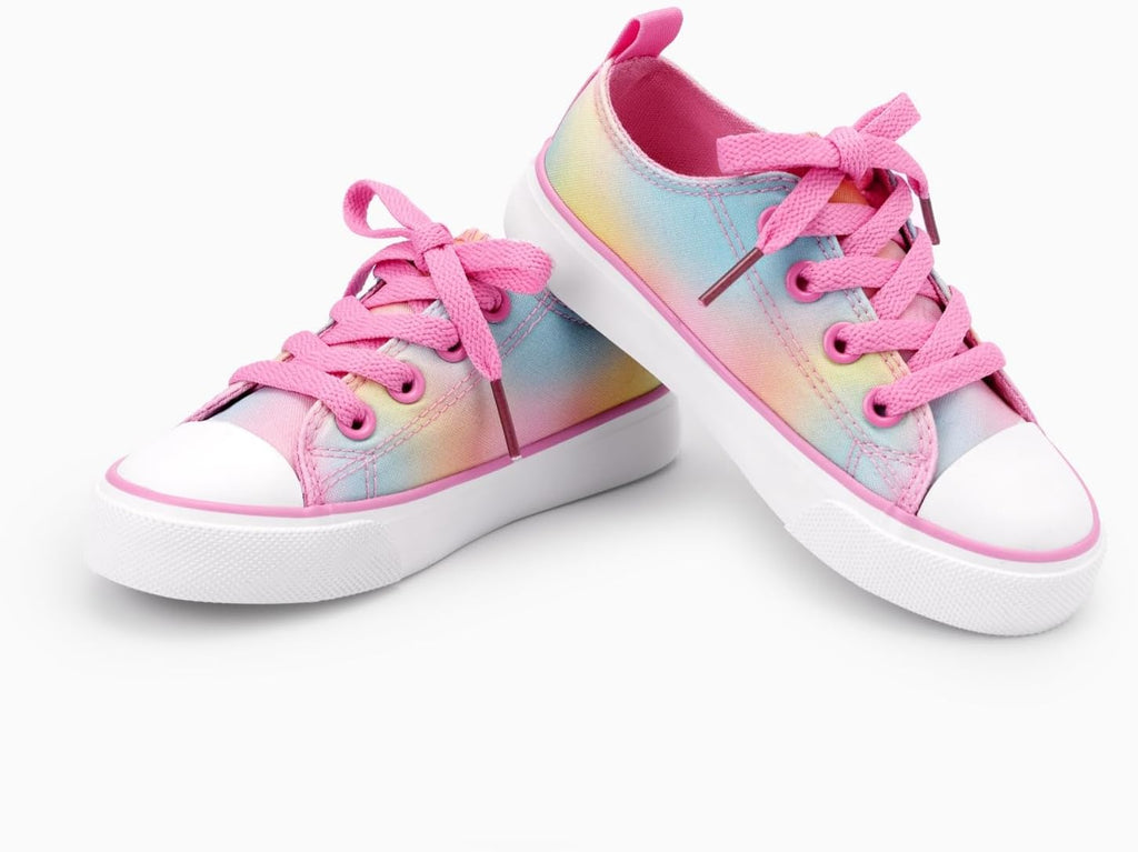 Toddler Sneakers Girls Tennis Shoes for Boys Kids Slip On Sneakers Little Big Lace Up Casual Canvas Shoes